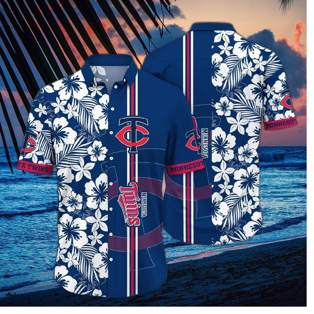 Minnesota Twins Tropical Blossom Hawaiian Shirt