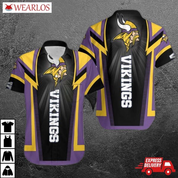 Minnesota Vikings Lightning Bolt Hawaiian Shirt