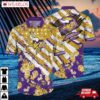 Minnesota Vikings Stripes & Blooms Hawaiian Shirt