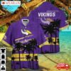 Minnesota Vikings Sunset Palm Hawaiian Shirt