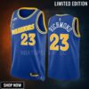 Mitch Richmond 23 Golden State Warriors Blue Men Jersey -23 Classic Edition Swingman