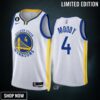 Moses Moody 4 -23 Golden State Warriors White Association Edition Jersey No.6 Patch