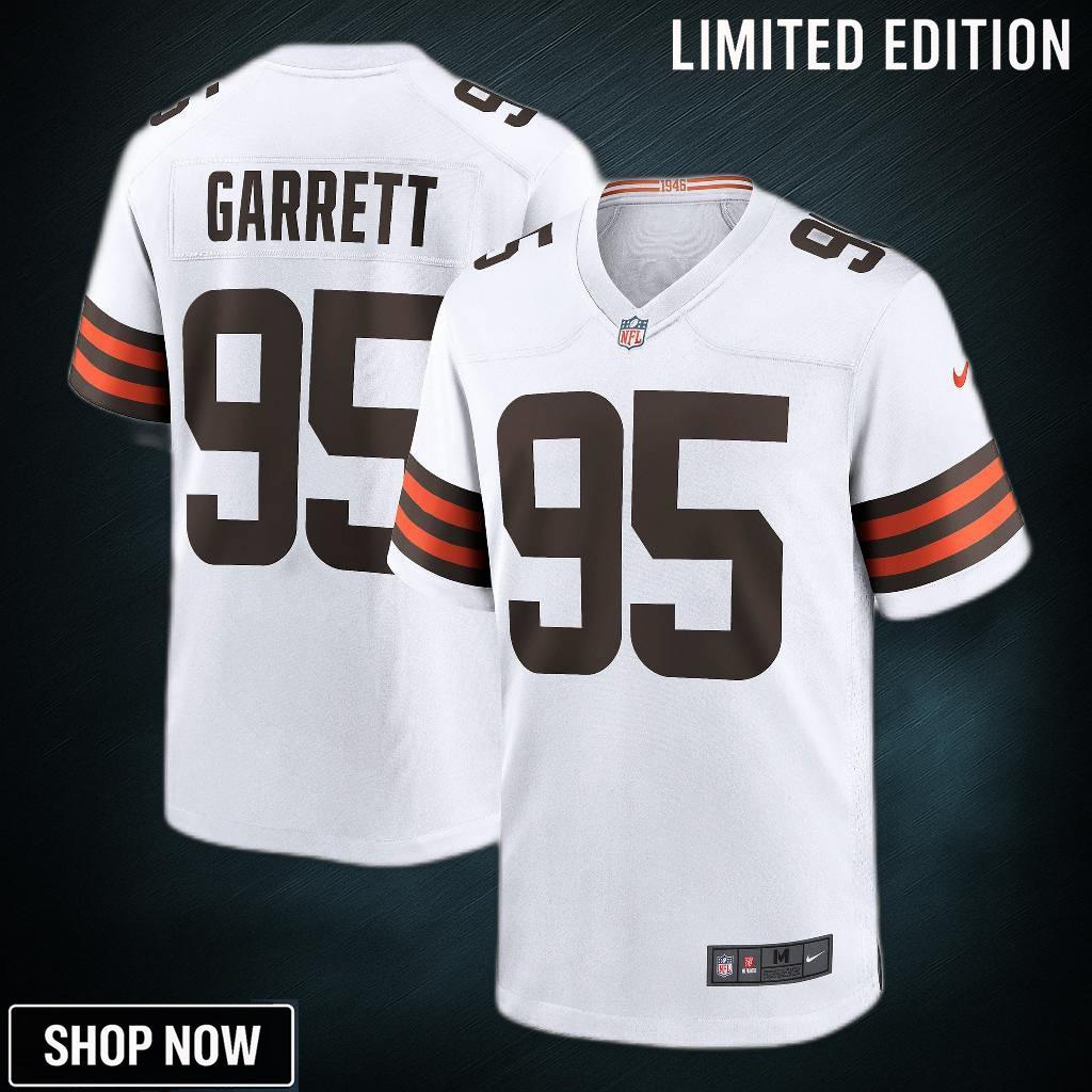 Myles Garrett Cleveland Browns Away Game Jersey - White Nfl