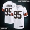 Myles Garrett Cleveland Browns Away Game Jersey - White Nfl
