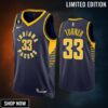 Myles Turner 33 Indiana Pacers Navy Icon Edition -23 Jersey Swingman
