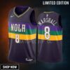 Naji Marshall 8 New Orleans Pelicans Purple Jersey -23 City Edition Swingman