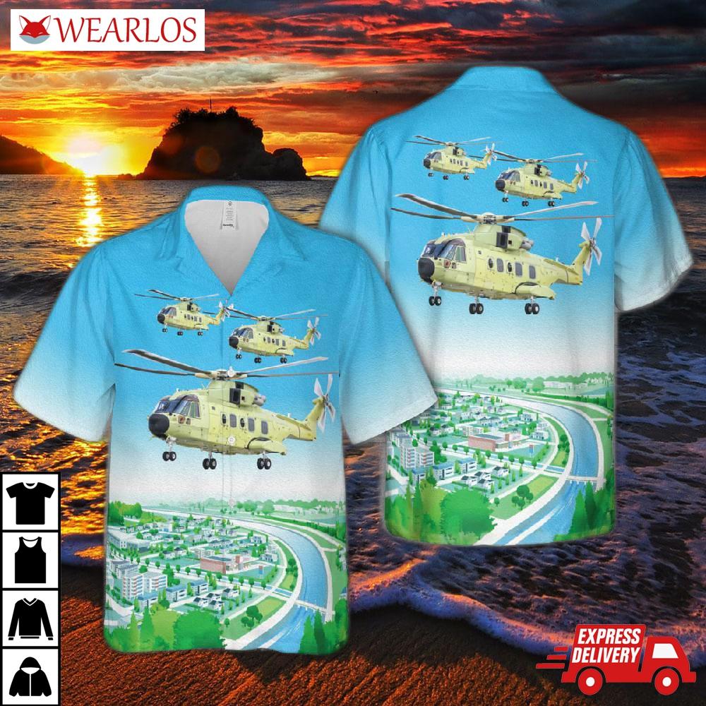 Nawsarh (norwegian All-weather Search And Rescue Helicopter) Hawaiian Shirt