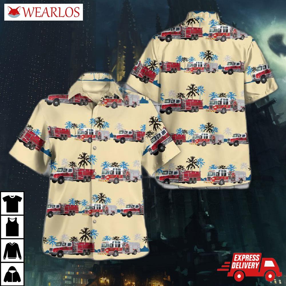 Nazareth Northampton County Pennsylvania Upper Fire Department Hawaiian Shirt