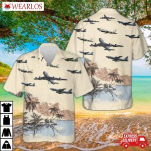 Nebraska Air National Guard Boeing Kc-135r Stratotanker 59-1495 Hawaiian Shirt