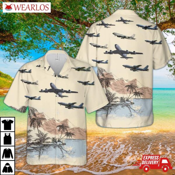 Nebraska Air National Guard Boeing Kc-135r Stratotanker 59-1495 Hawaiian Shirt