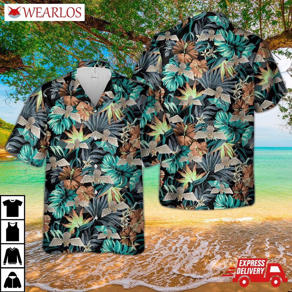 Netherlands Armed Forces Jump Wings Hawaiian Shirt