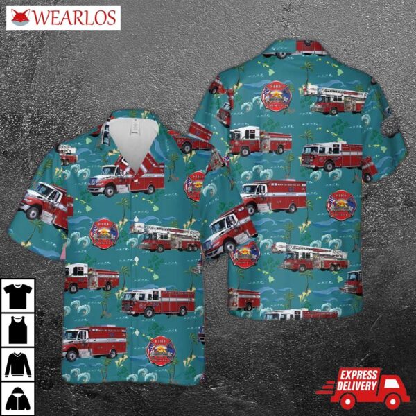 Nevada North Las Vegas Fire Department Hawaiian Shirt