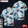 New 2023 E-z-go Express S4 Elite Lithium Flame Red Golf Cart Hawaiian Shirt