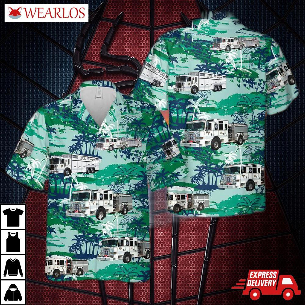 New Haven Fire Department Hawaiian Shirt