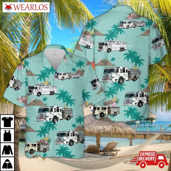 New Haven Fire Department Hawaiian Shirt