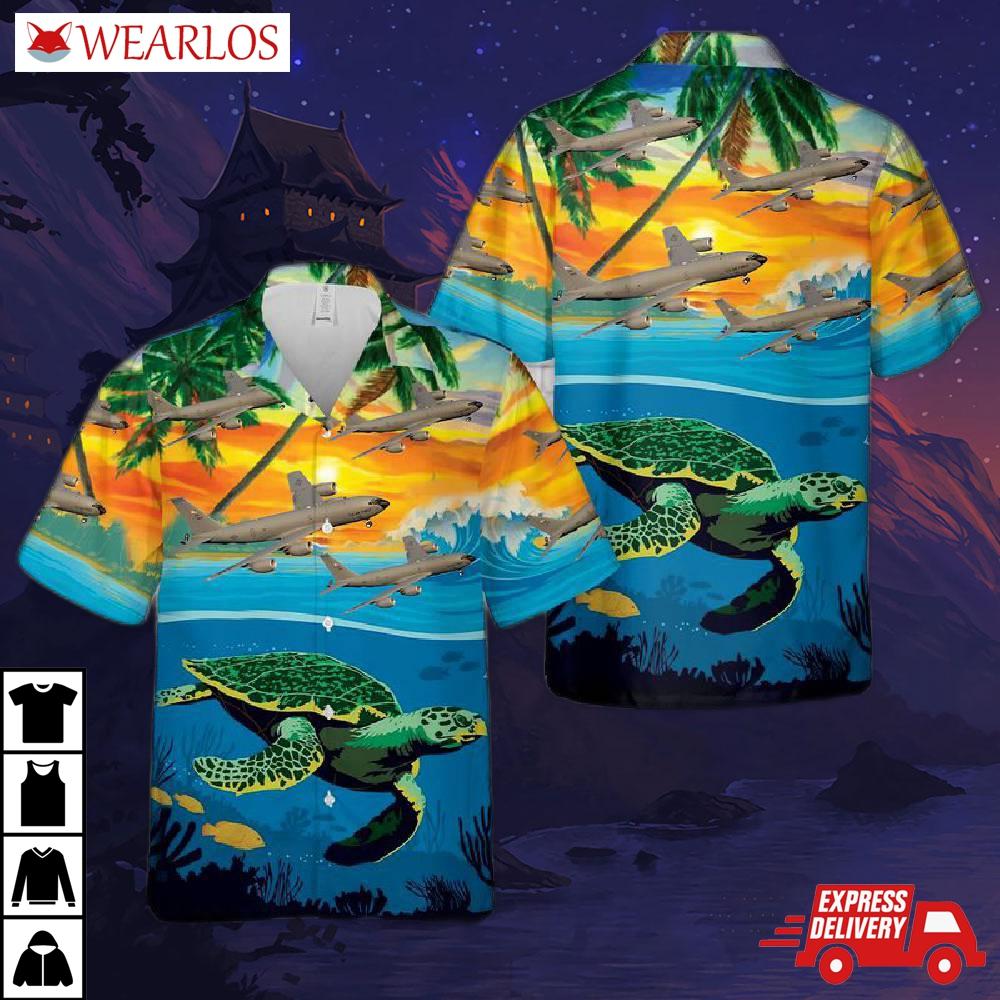 New Jersey Air National Guard 108th Wing Boeing Kc-135 Stratotanker Hawaiian Shirt