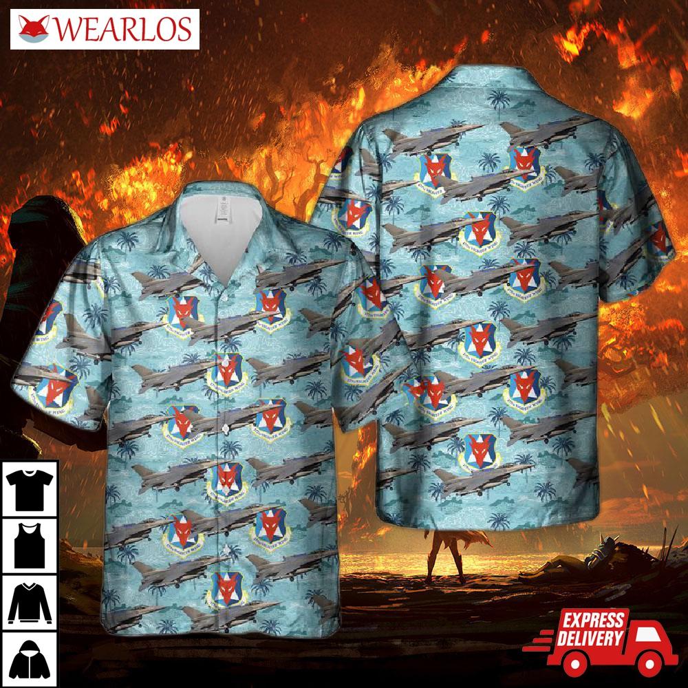 New Jersey Air National Guard, 177th Fighter Wing F-16c Fighting Falcons Hawaiian Shirt