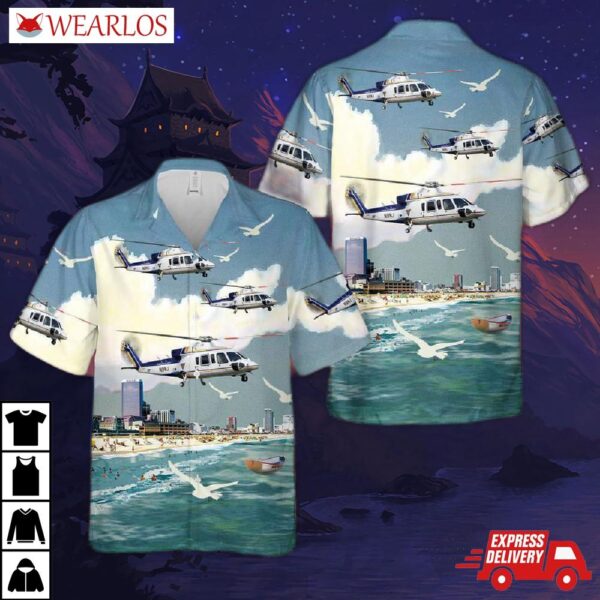 New Jersey State Police Sikorsky S-76b Hawaiian Shirt