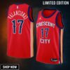 New Orleans Pelicans #17 Jonas Valanciunas 24 Statement Edition Red Swingman Jersey