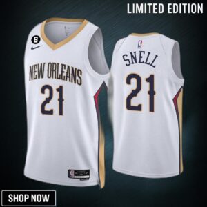 New Orleans Pelicans -23 Tony Snell 21 Association Edition White Jersey Swingman