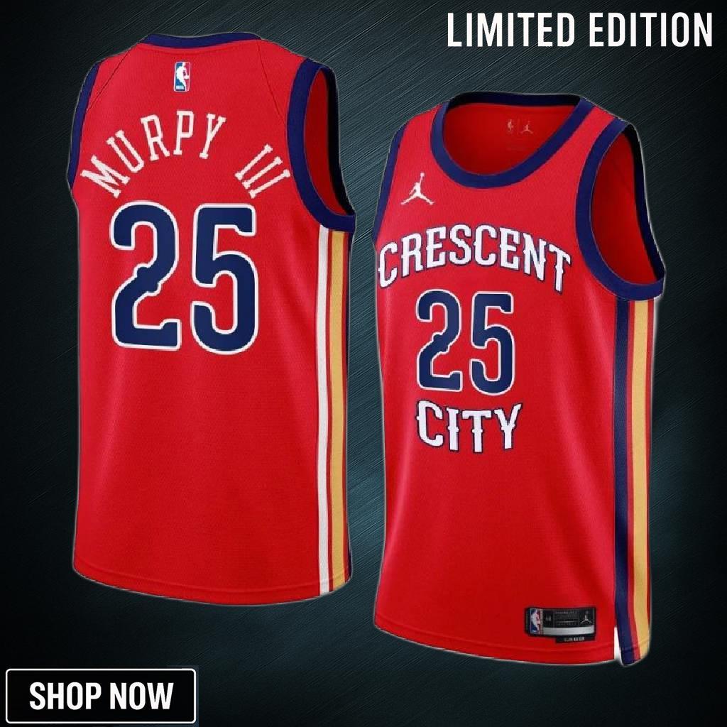 New Orleans Pelicans #25 Trey Murphy 3D 24 Statement Edition Red Swingman Jersey