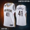New Orleans Pelicans Garrett Temple 41 Association Edition -23 White Jersey Swingman