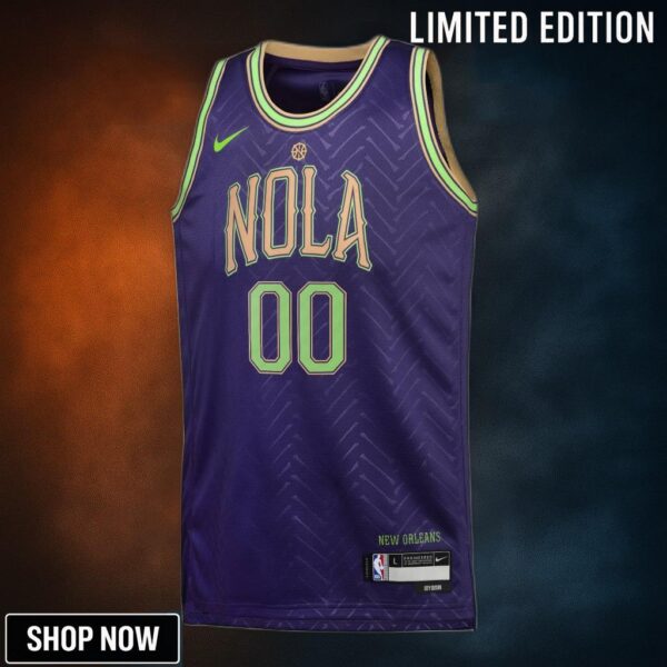 New Orleans Pelicans Nike City Edition Swingman Jersey - Custom Youth