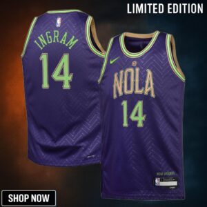 New Orleans Pelicans Nike City Edition Swingman Jersey - Purple Brandon ingram Youth