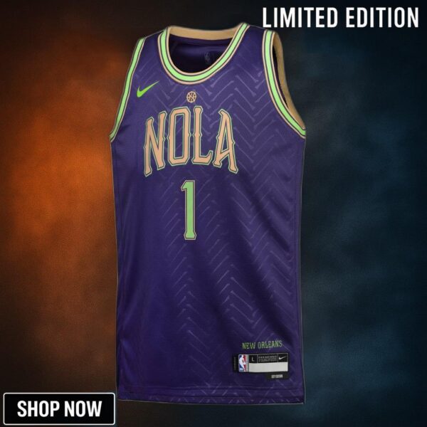 New Orleans Pelicans Nike City Edition Swingman Jersey - Purple Zion Williamson Youth