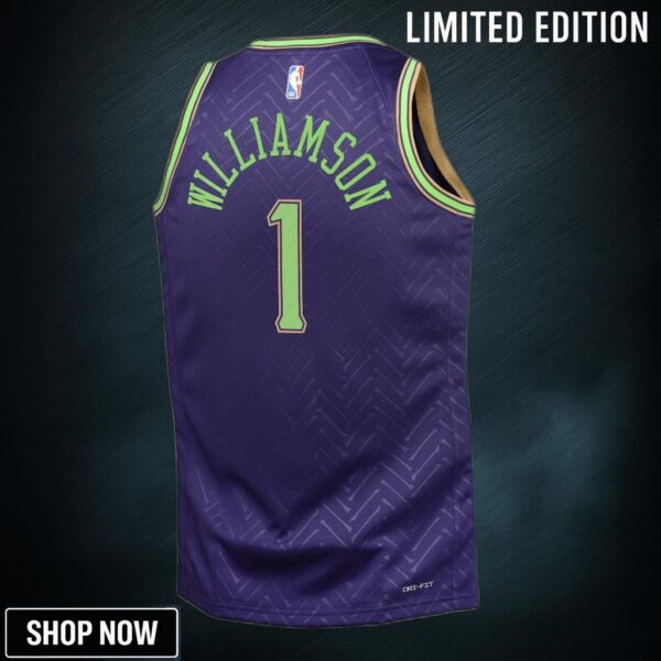 New Orleans Pelicans Nike City Edition Swingman Jersey - Purple Zion Williamson Youth