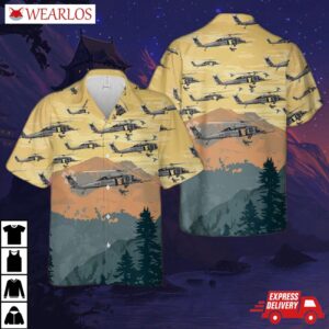 New York Air National Guard 101st Rescue Squadron Hh-60g Pave Hawk Hawaiian Shirt
