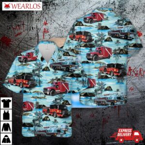 New York Bayport Fire Department Hawaiian Shirt