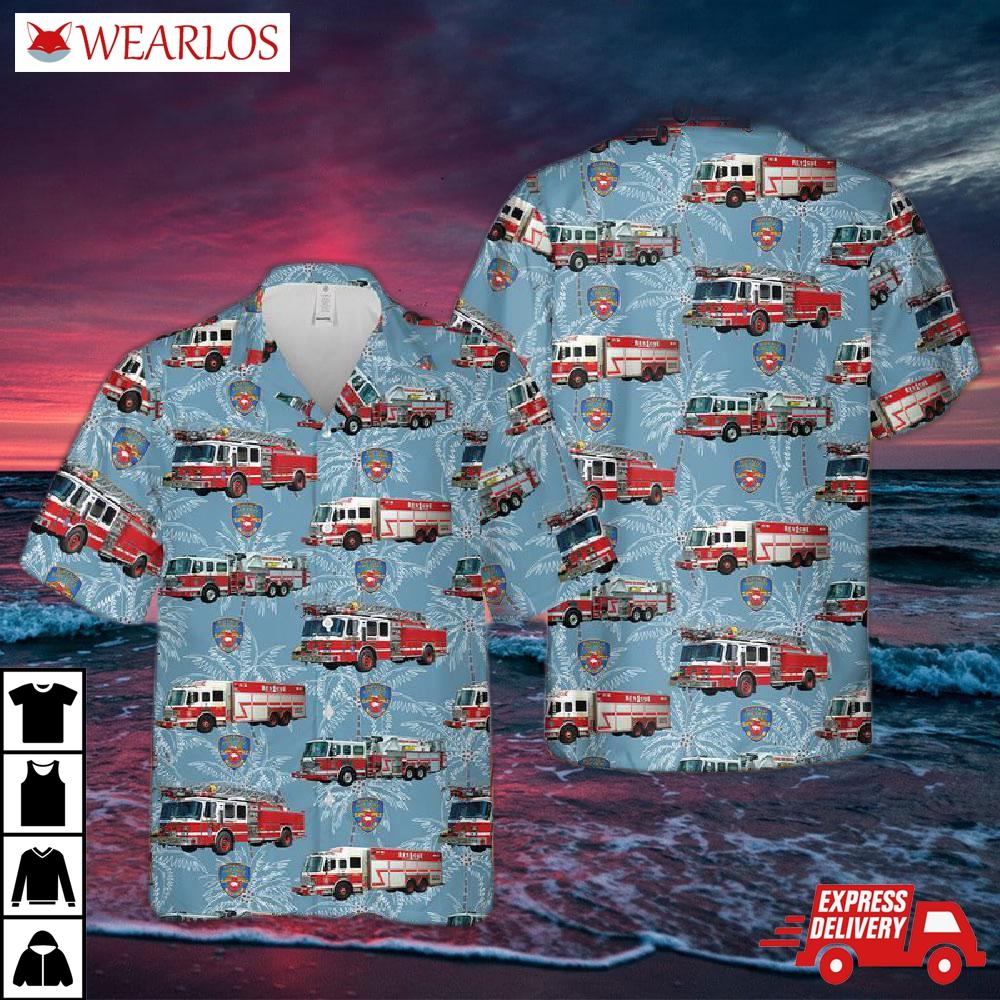 New York Buffalo Fire Department Hawaiian Shirt