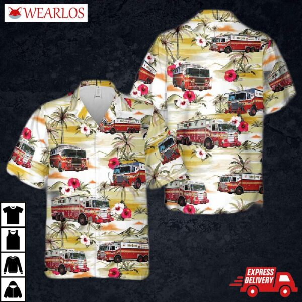 New York City Fire Department Rescue Company 1 Hawaiian Shirt