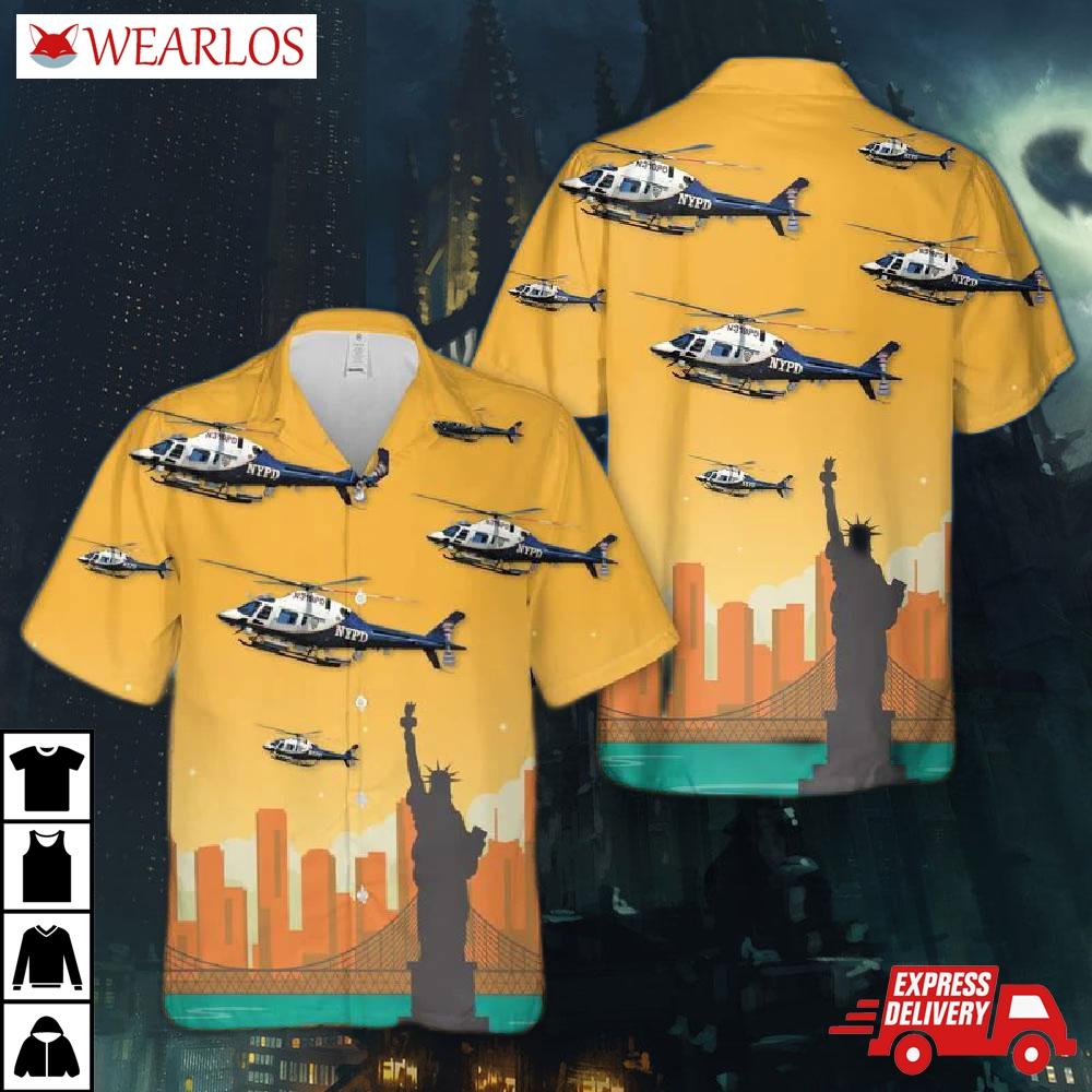 New York City Police Agusta A119 Koala Hawaiian Shirt