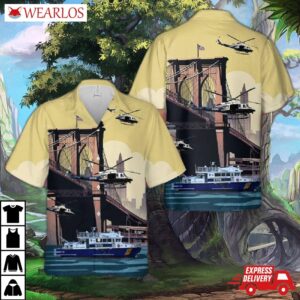 New York City Police Vehicles Hawaiian Shirt