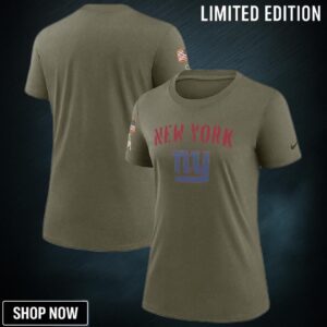 New York Giants Women's Salute To Service Legend T-Shirt - Olive