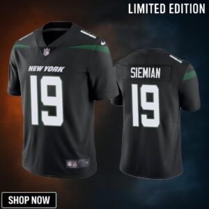 New York Jets #19 Trevor Siemian Black Vapor Untouchable Limited Jersey - Mens