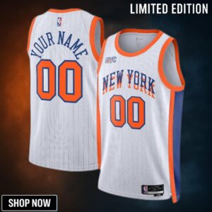 New York Knicks Nike City Edition Swingman Jersey - Custom Unisex