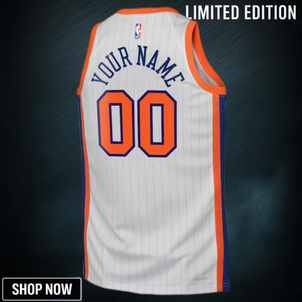 New York Knicks Nike City Edition Swingman Jersey - Custom Youth