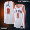New York Knicks Nike City Edition Swingman Jersey - White Josh Hart Unisex