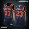 New York Knicks Robinson 23 -23 Statement Edition Navy Men Jersey Swingman