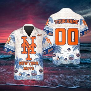New York Mets Coastal Escape Hawaiian Shirt