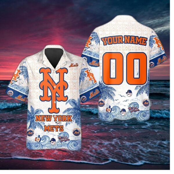New York Mets Coastal Escape Hawaiian Shirt