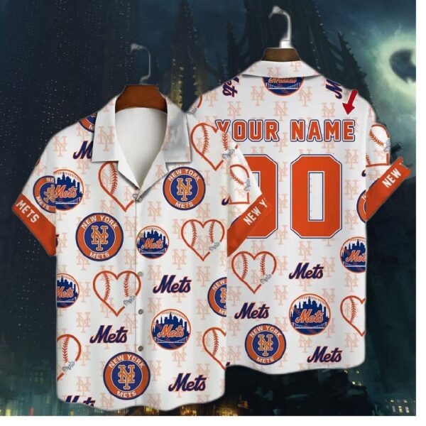 New York Mets Game Day Getaway Hawaiian Shirt