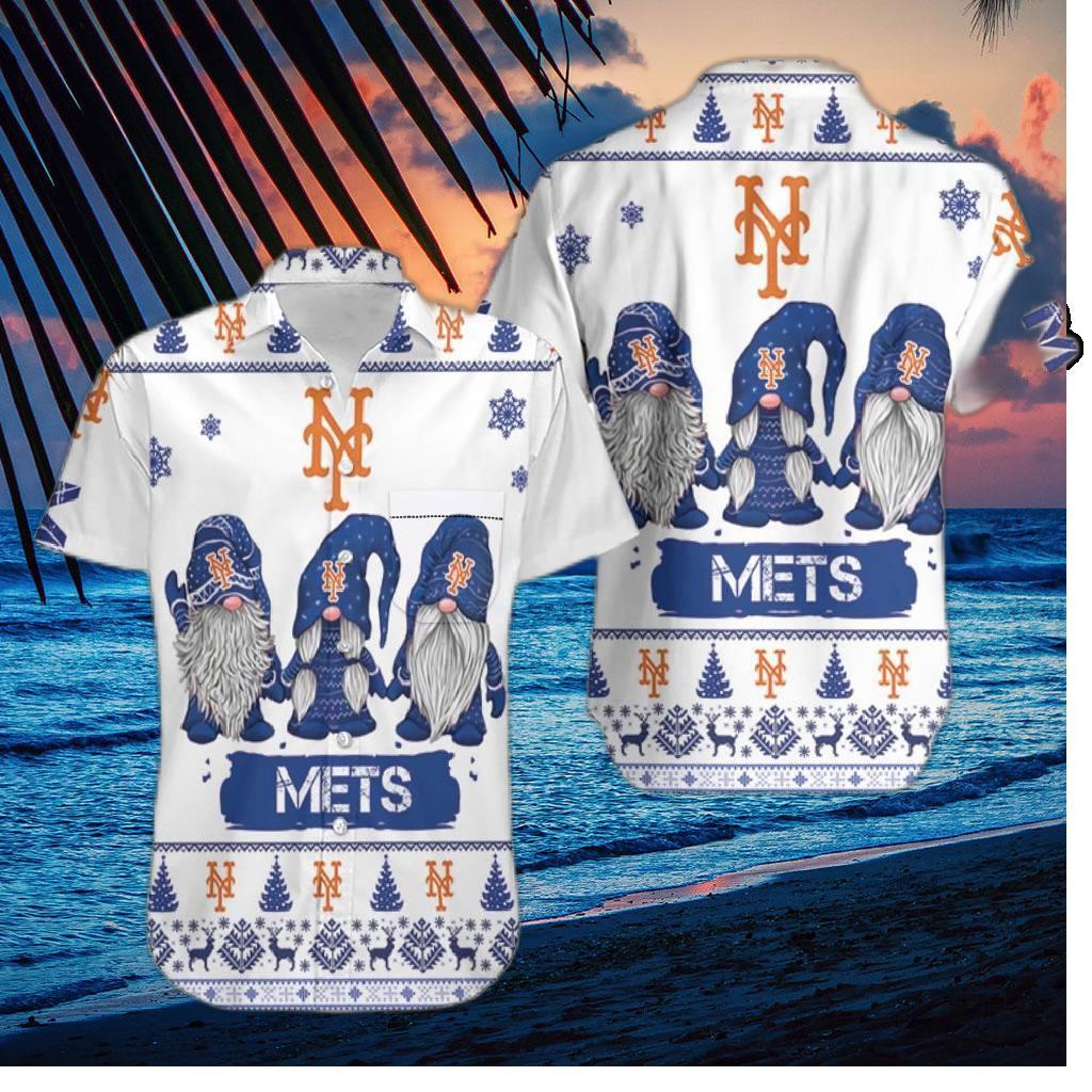 New York Mets Gnomes Coastal Chill Hawaiian Shirt