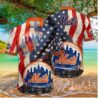 New York Mets american Flag hawaiian Shirt