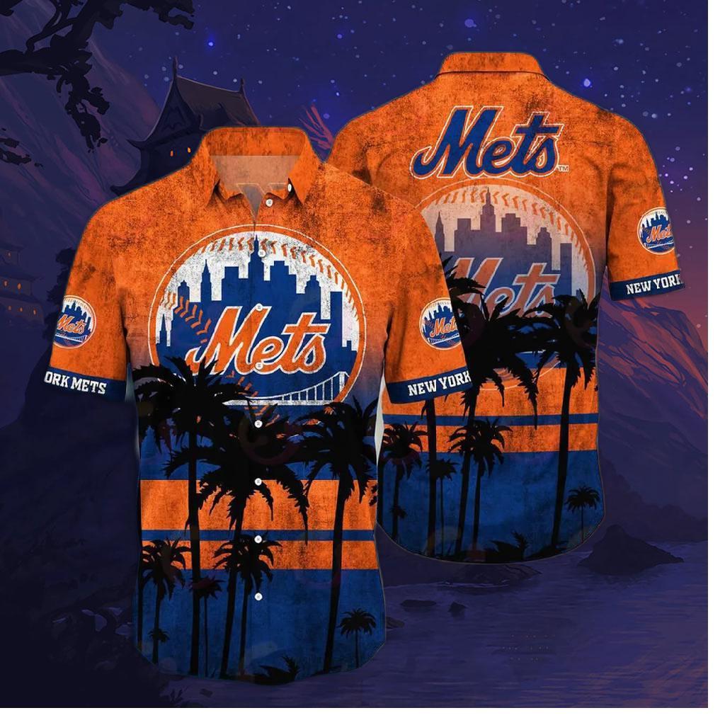 New York Mets coconut Sunset hawaiian Shirt