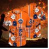 New York Mets Orange & Blue Floral Hawaiian Shirt
