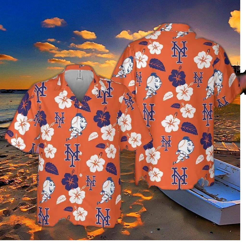 New York Mets Paradise Palm Hawaiian Shirt